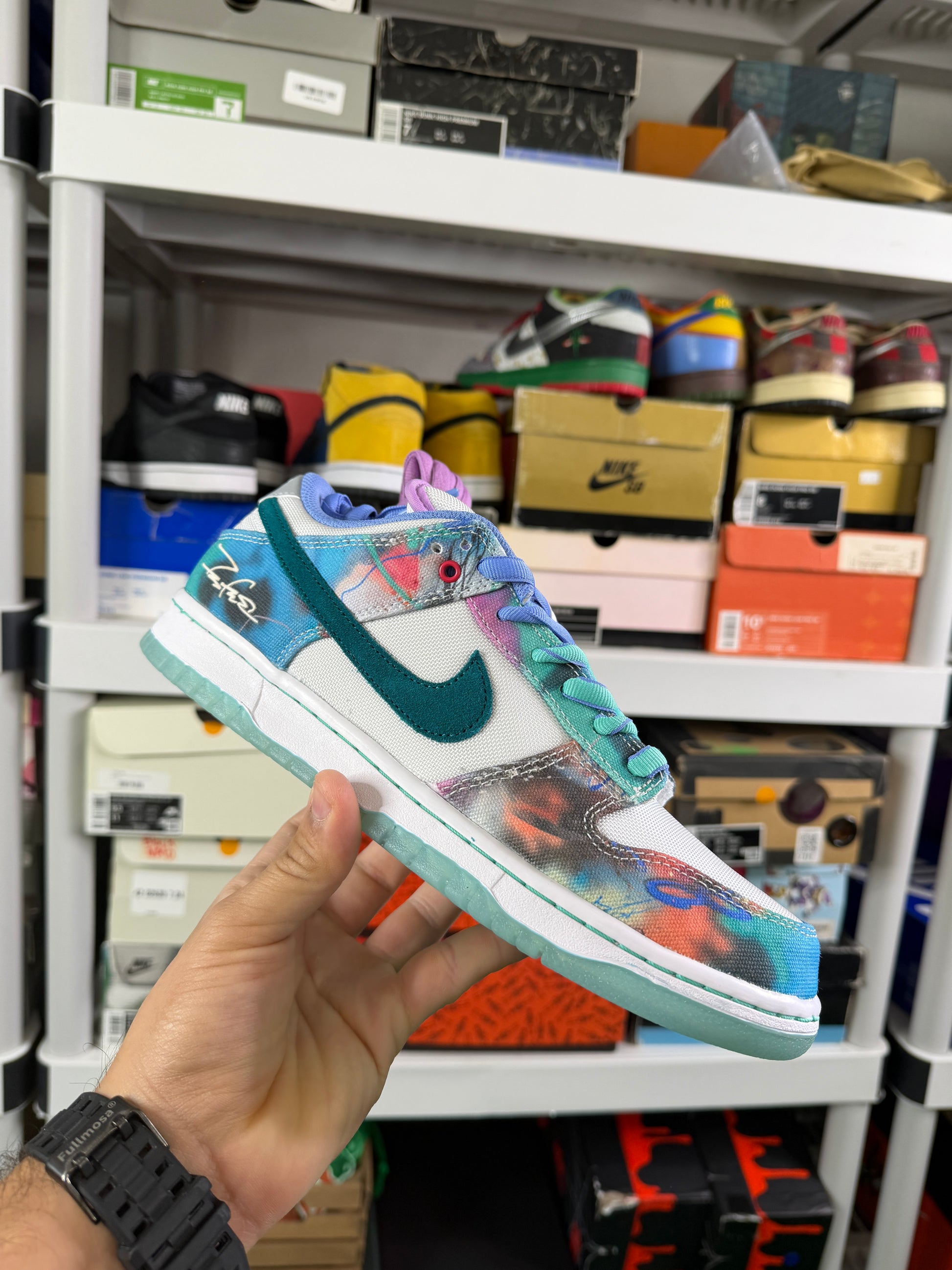 Nike Sb Futura Laboratories Bleached Aqua - Size 9