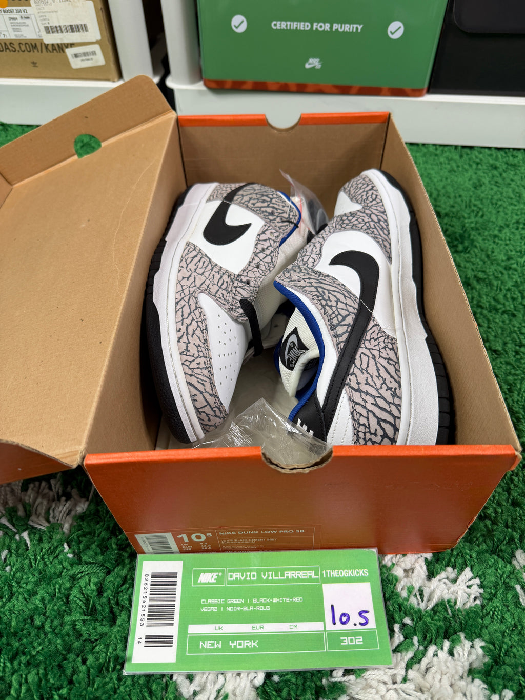 Nike Sb White Supreme Lows - Size 10.5