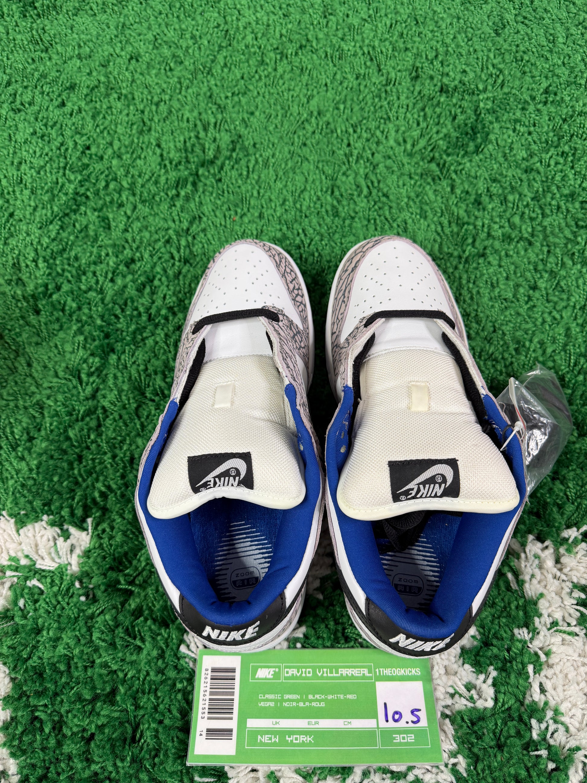 Nike Sb White Supreme Lows - Size 10.5