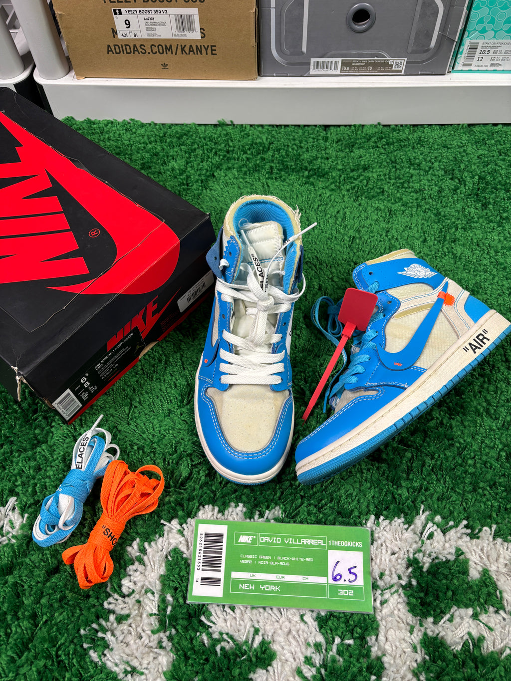 Jordan 1 OFF WHITE UNC- size 6.5