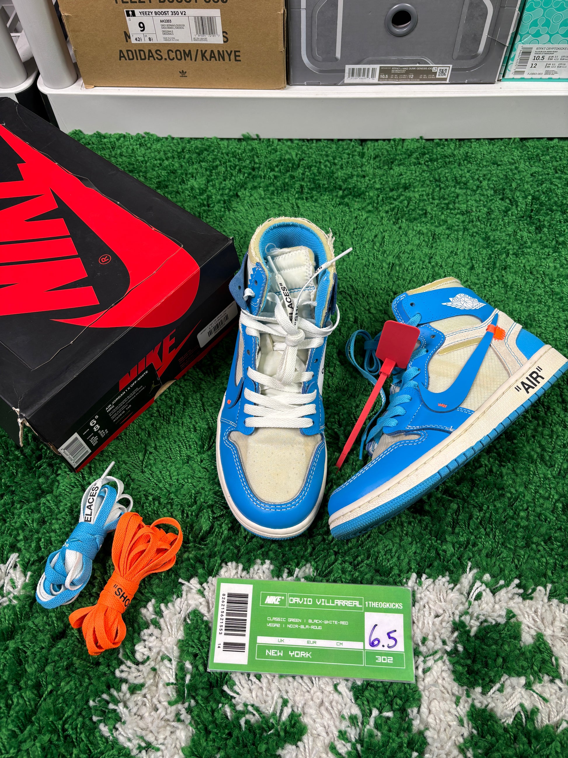 Jordan 1 OFF WHITE UNC- size 6.5