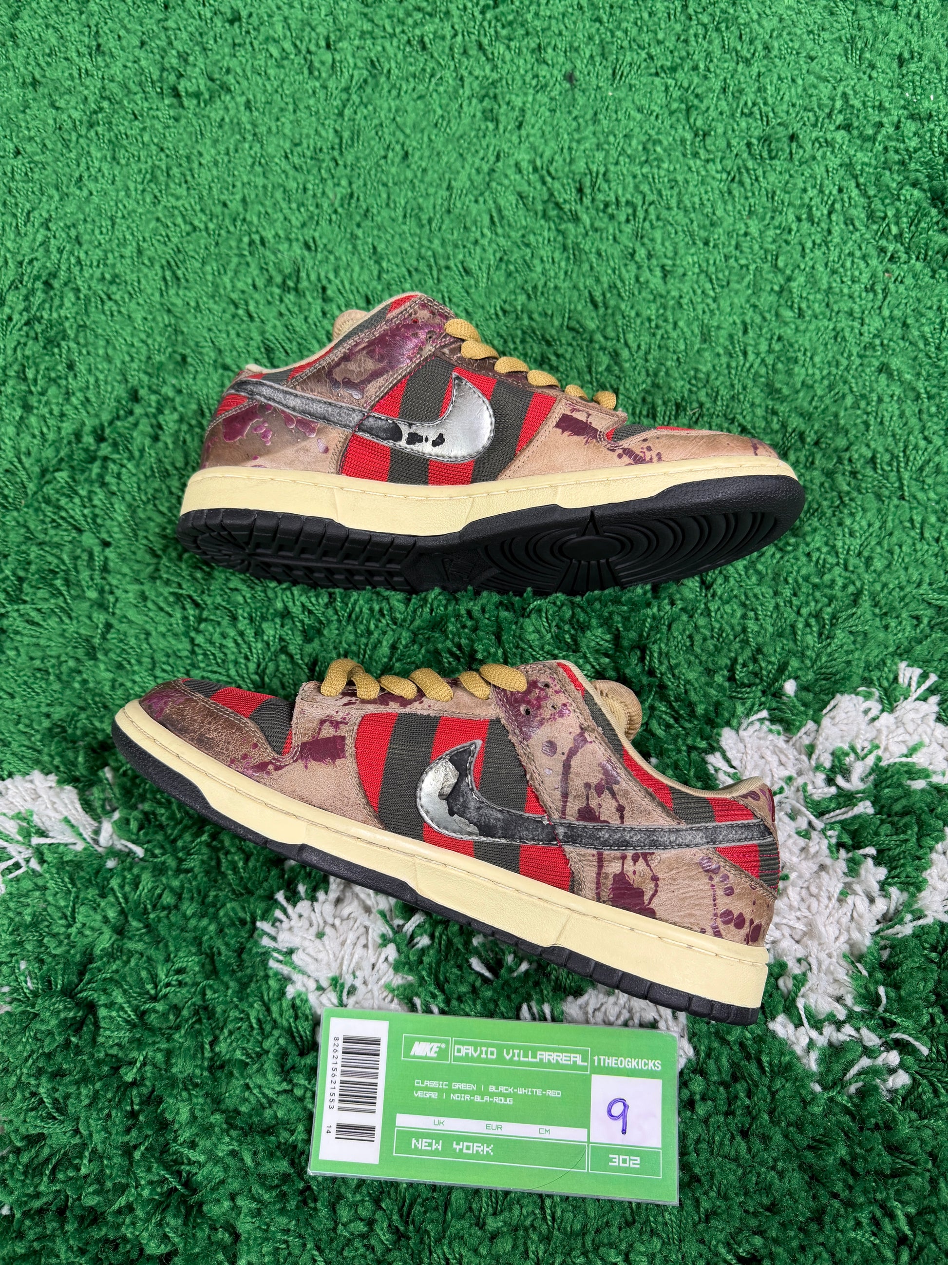 Nike Sb Freddy Krueger's - Size 9