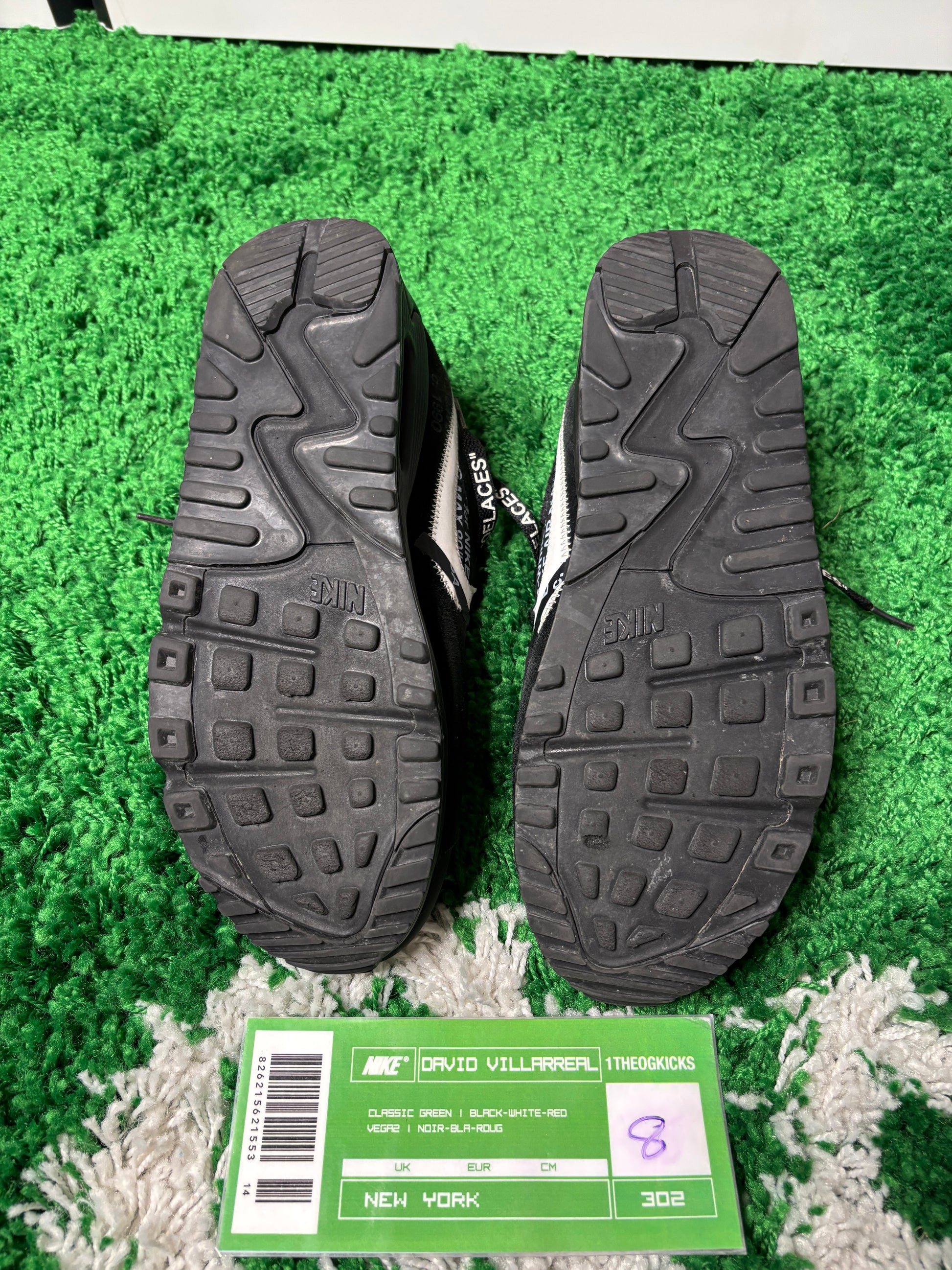 Nike Air Max 90 OFF WHITE Black - size 8