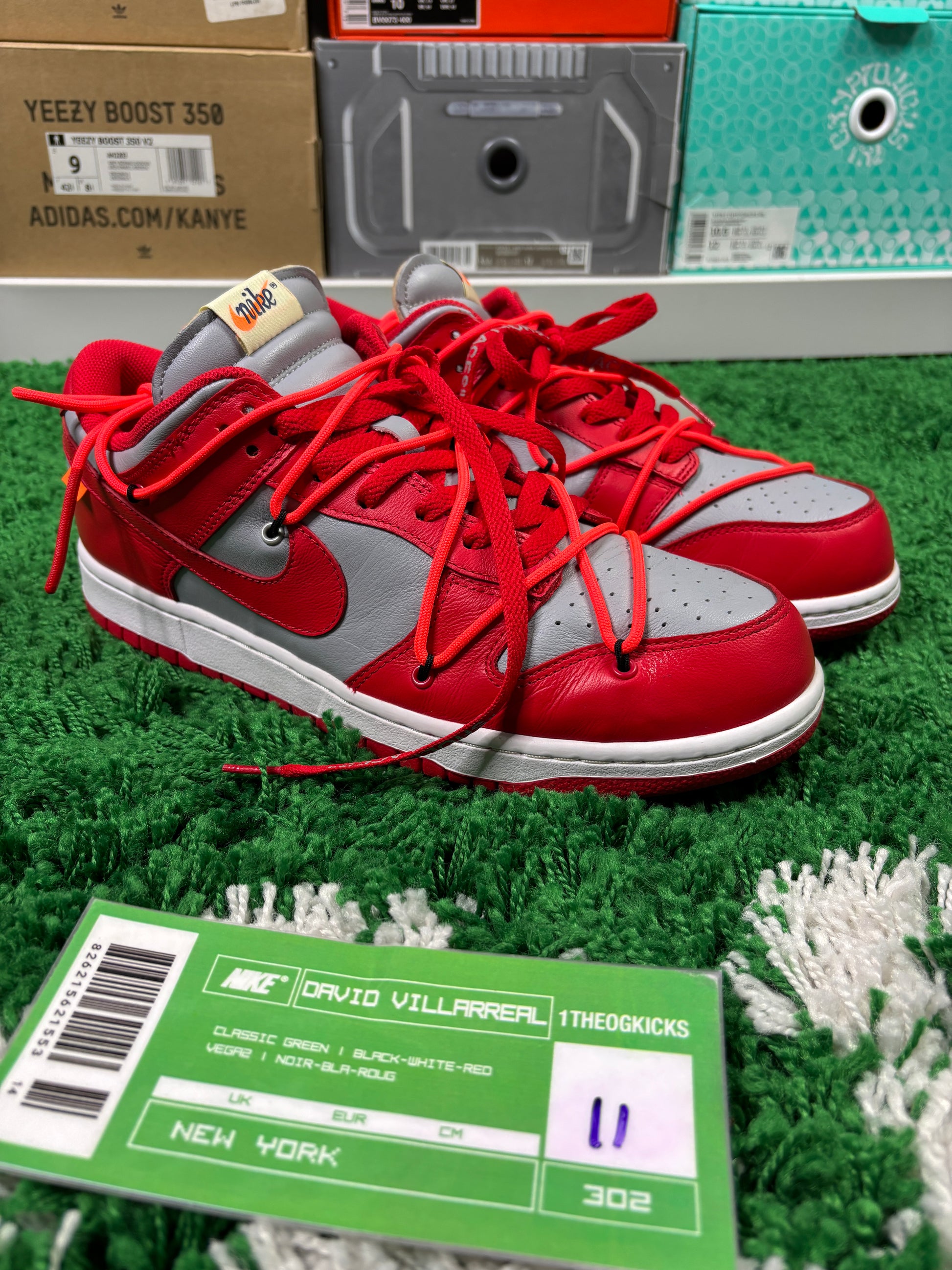 Nike Dunk Off-White University Red - Size 11