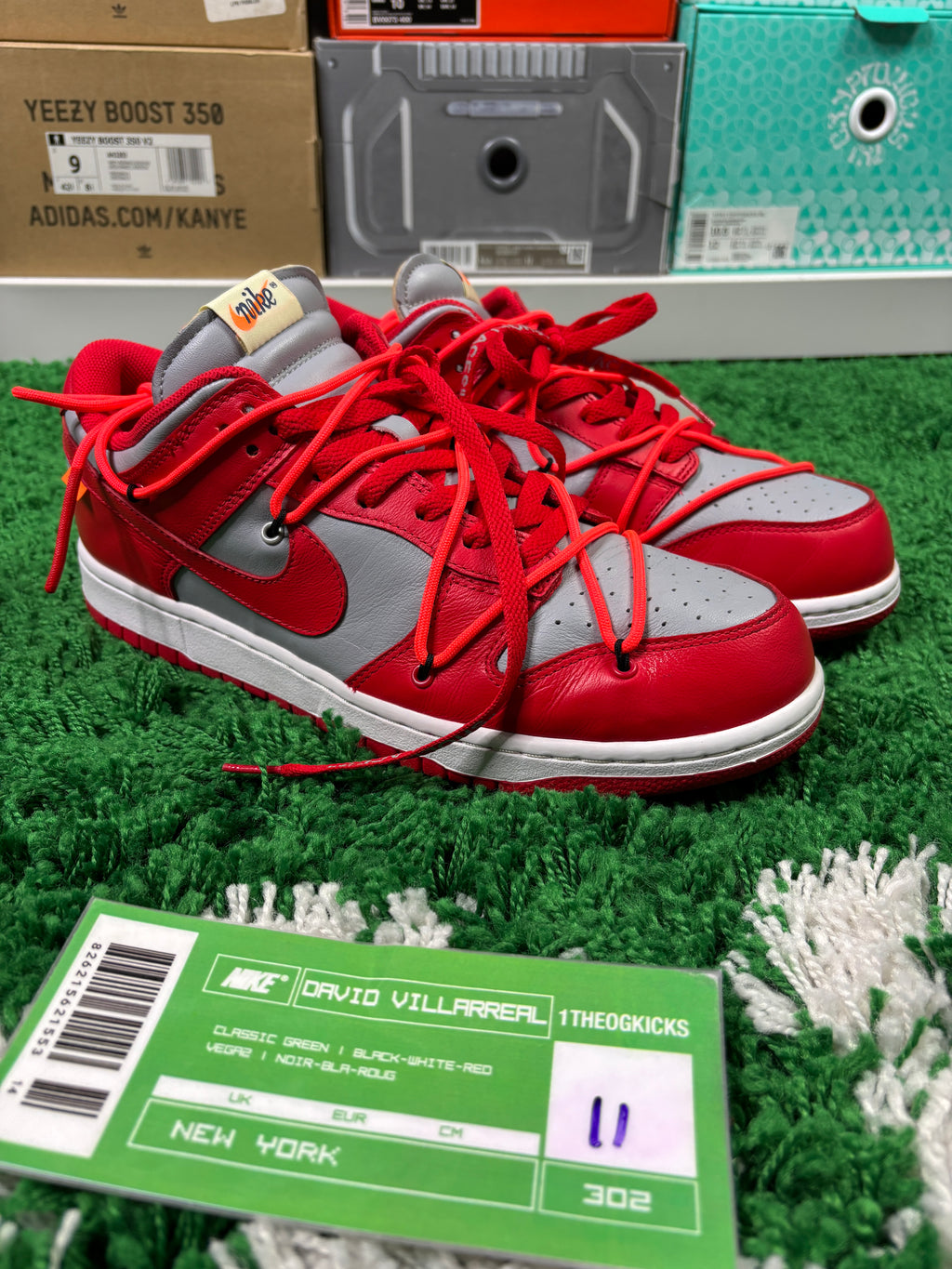 Nike Dunk Off-White University Red - Size 11