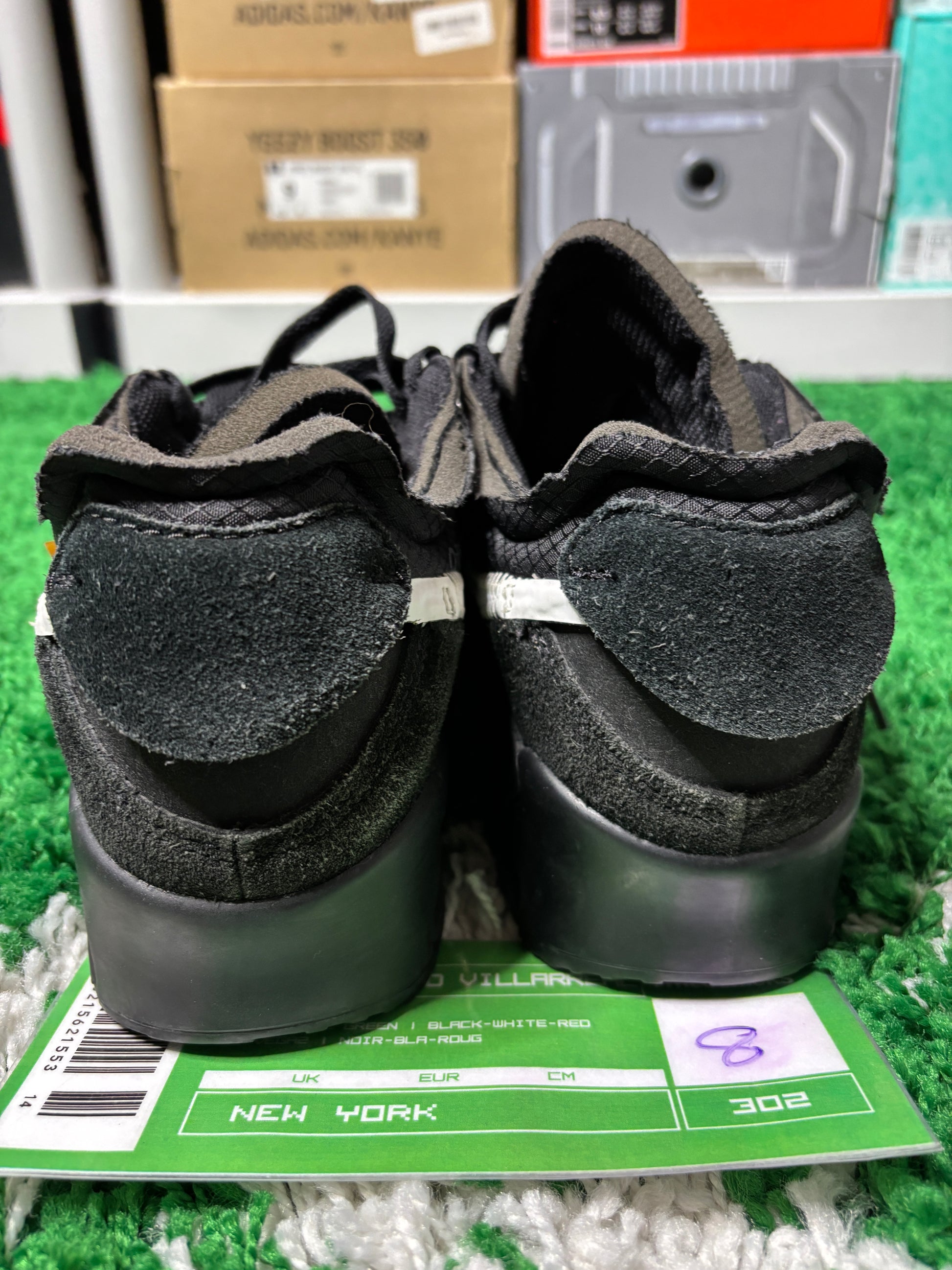 Nike Air Max 90 OFF WHITE Black - size 8