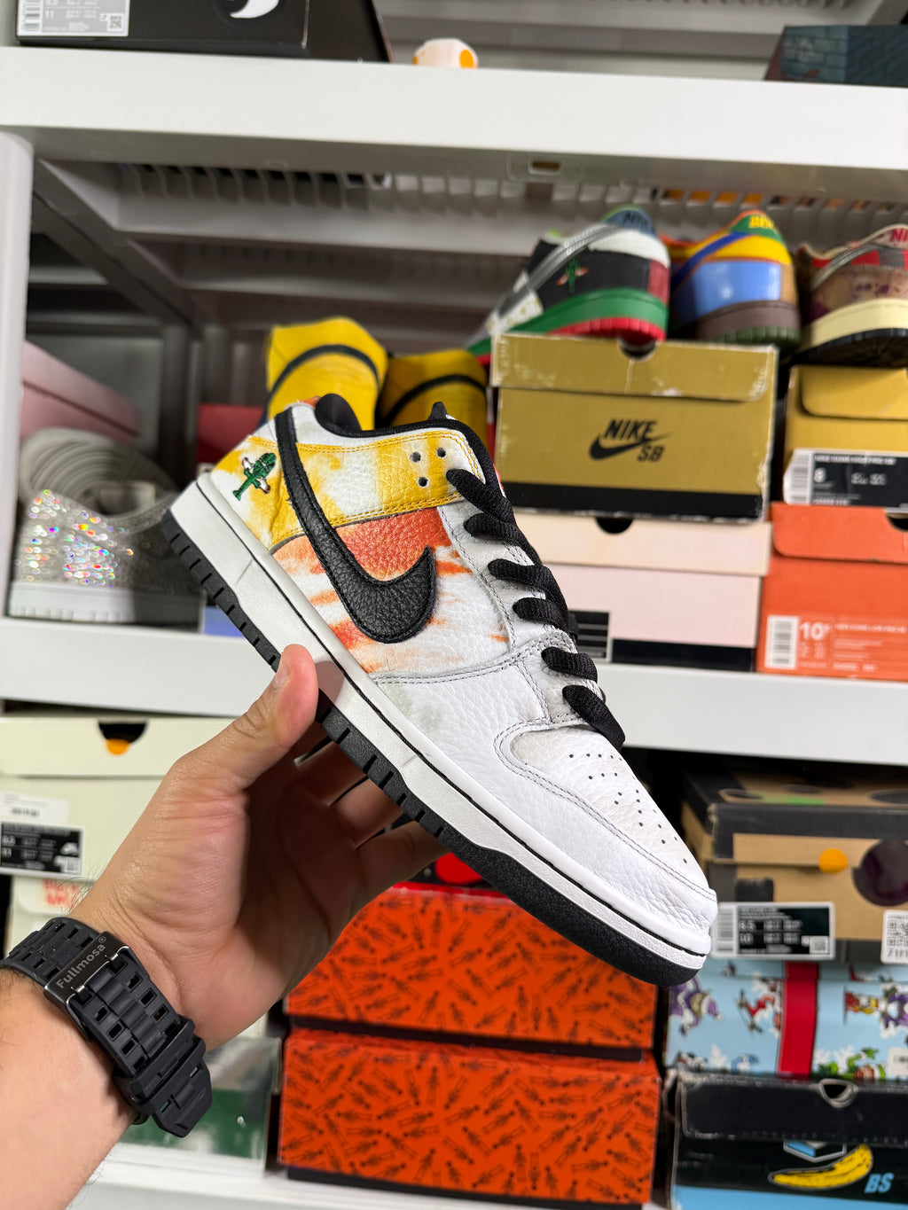 Nike Sb Tie Dye Ray Guns White - Size 9.5