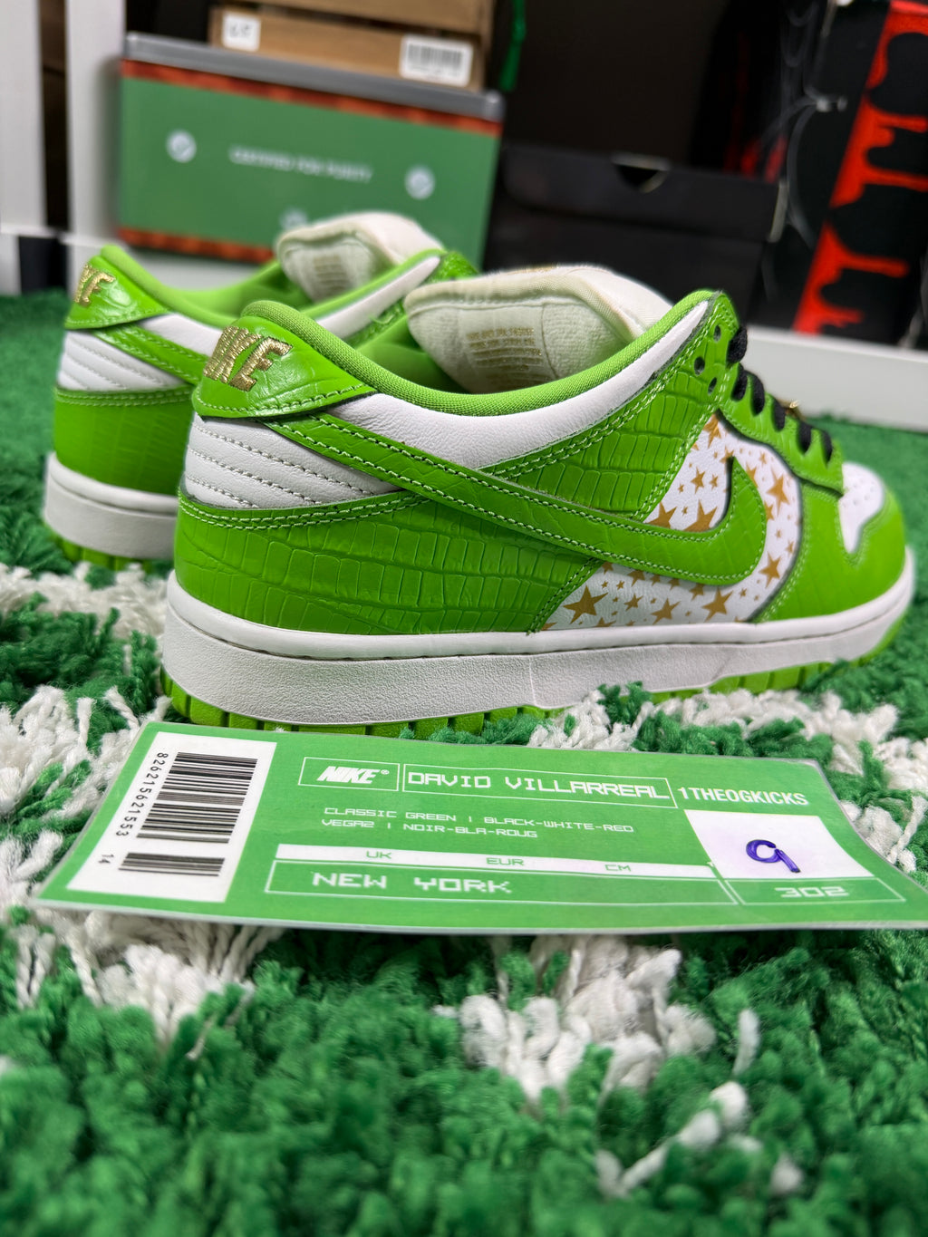 Nike Sb Supreme Mean Green's - Size 9