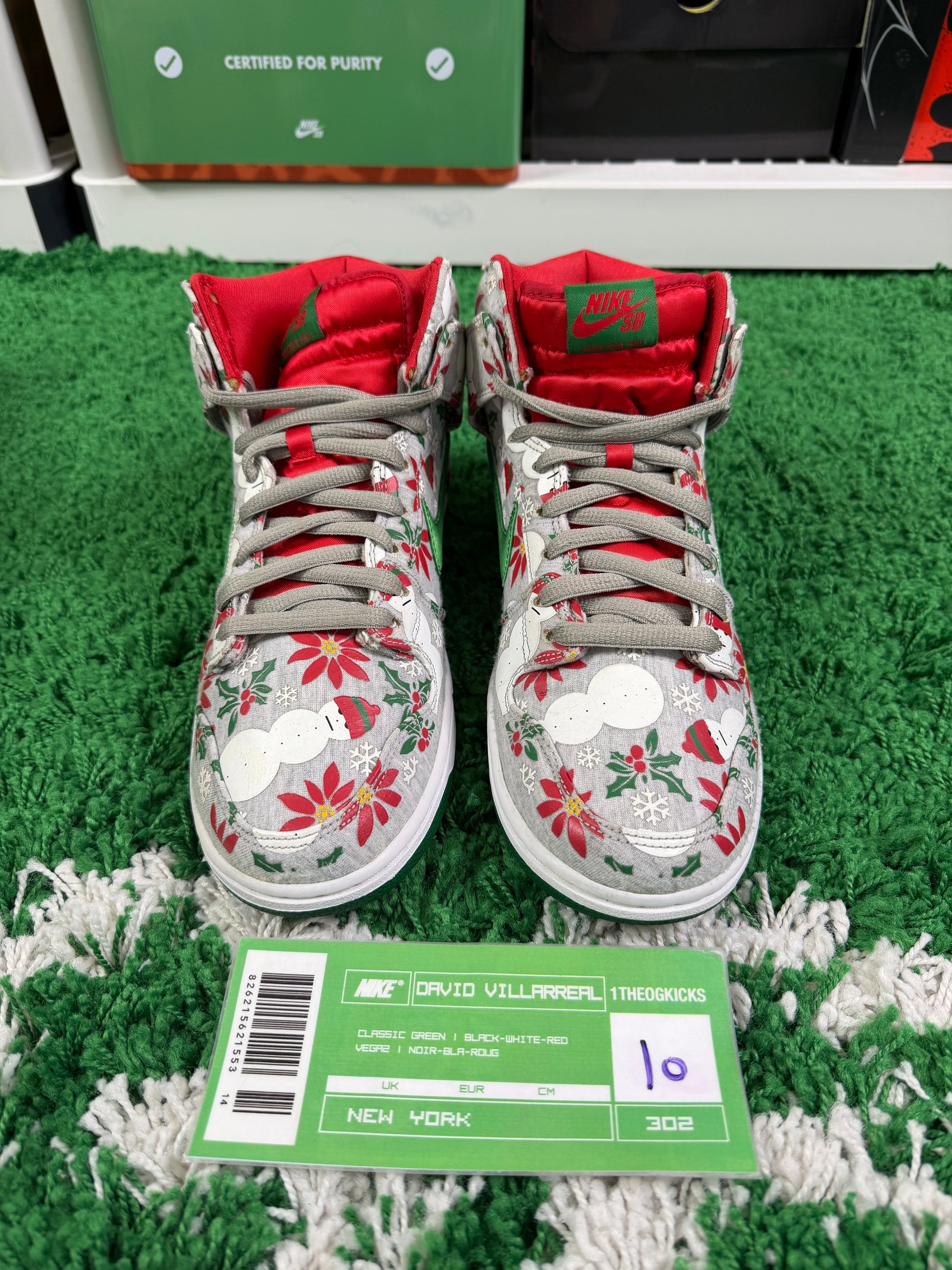 Nike Sb Ugly Sweaters Grey - Size 10