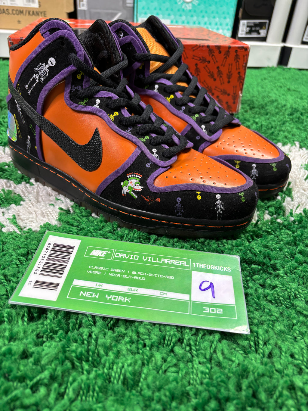 Nike Dunk Day of the Dead Custom Sample - Size 9