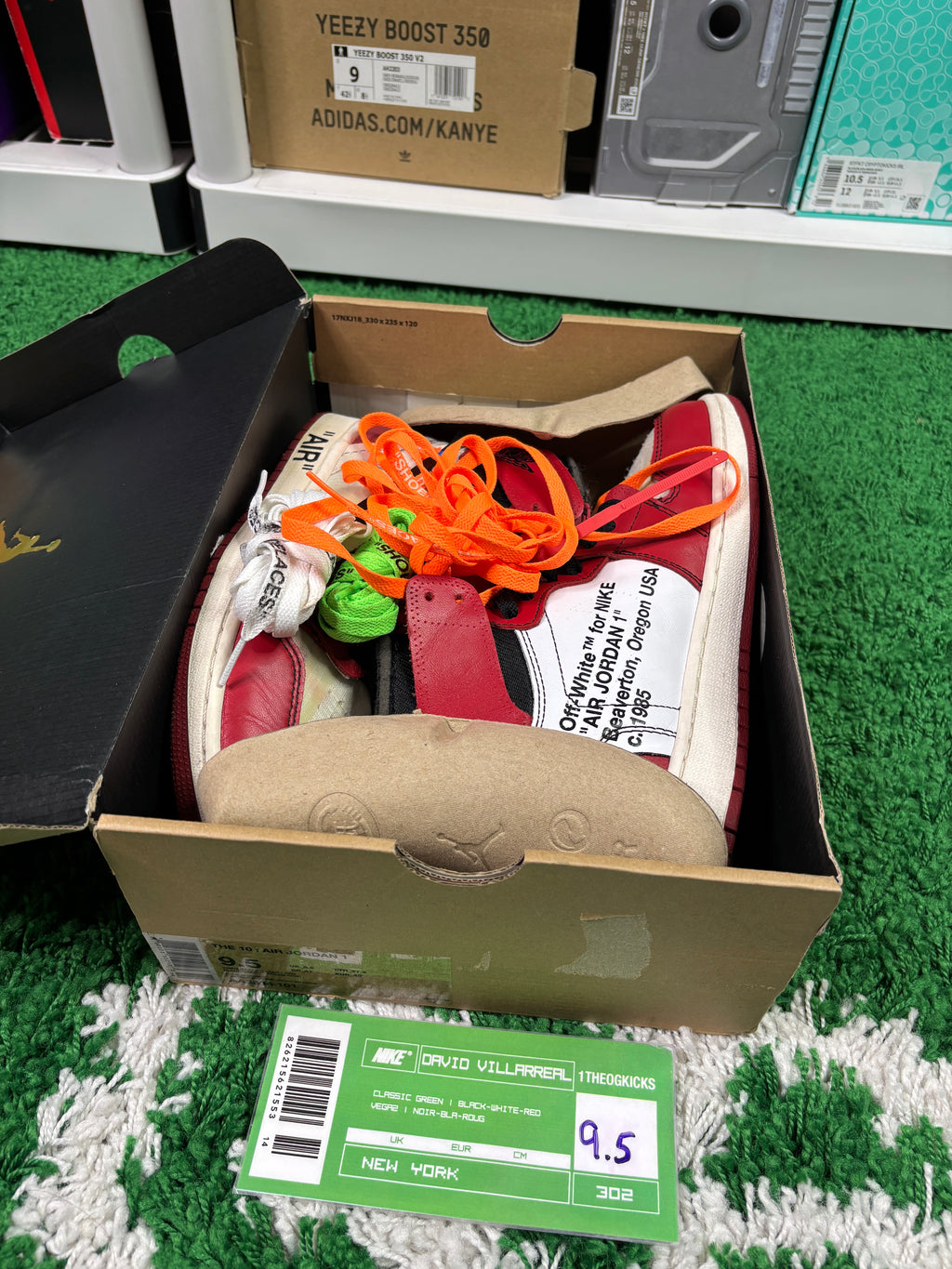 Jordan 1 OFF WHITE Chicago- size 9.5