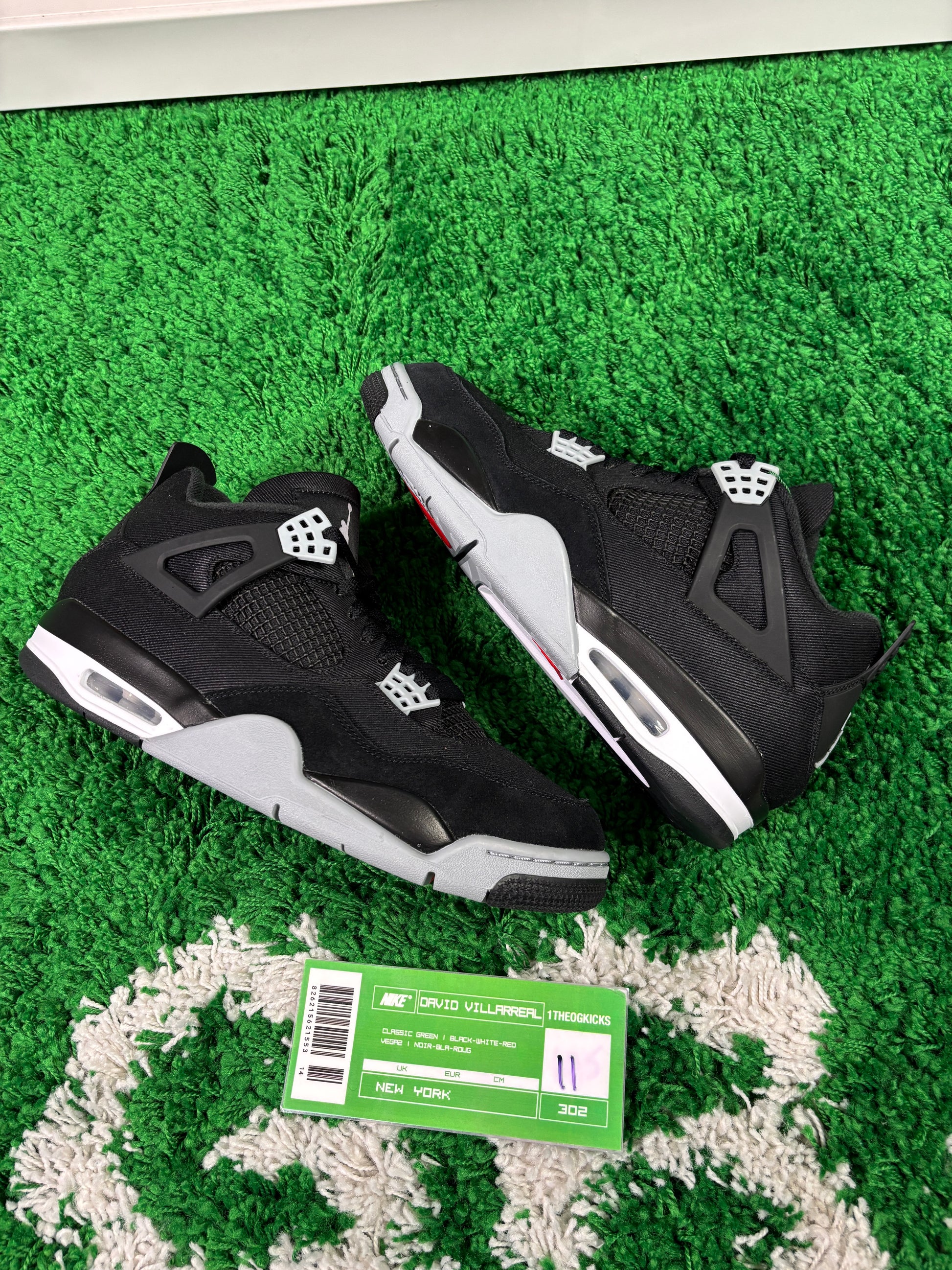 Jordan 4 Black Canvas SE - Size 11