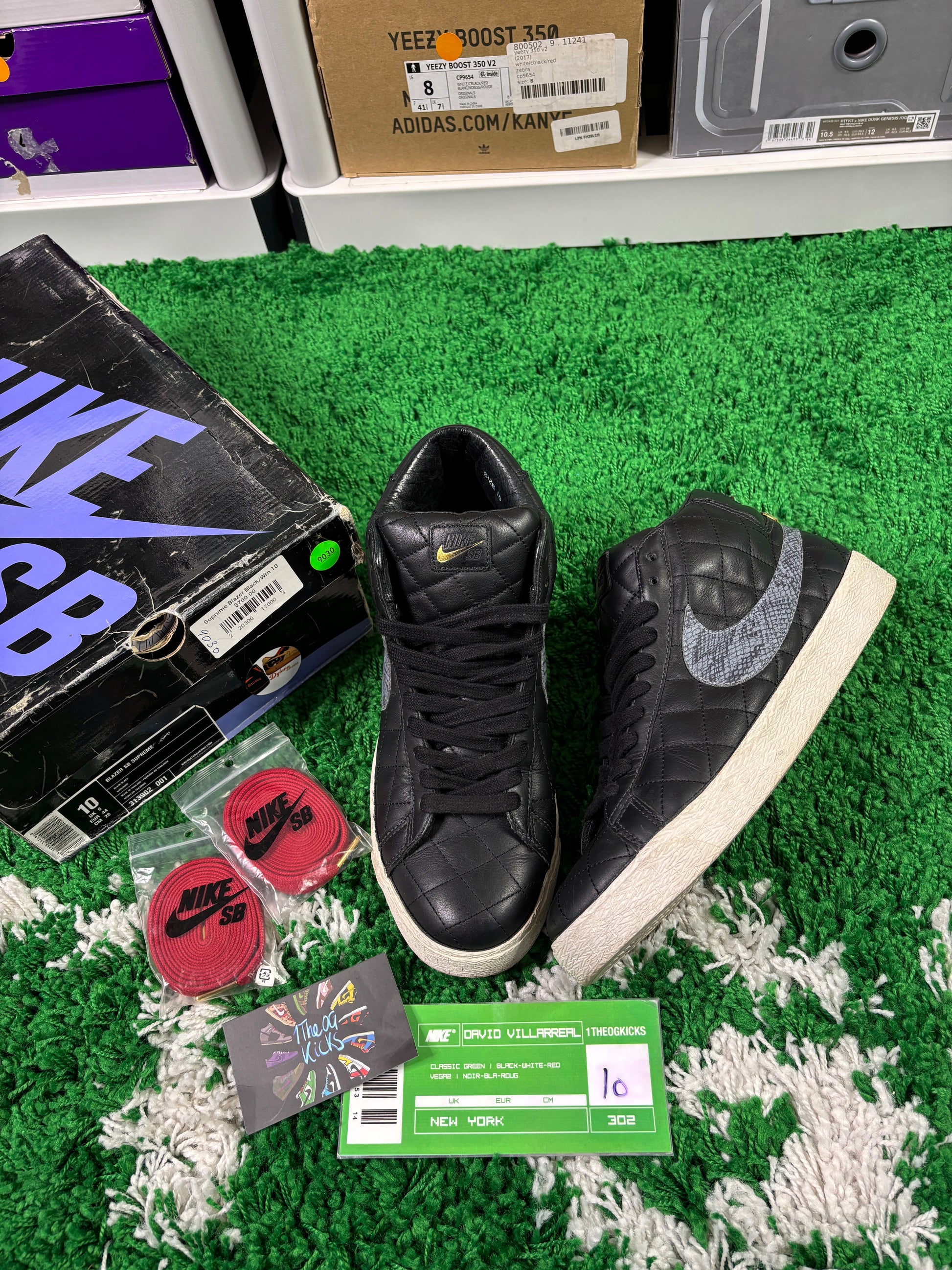 Nike Sb Black Supreme Blazer - Size 10