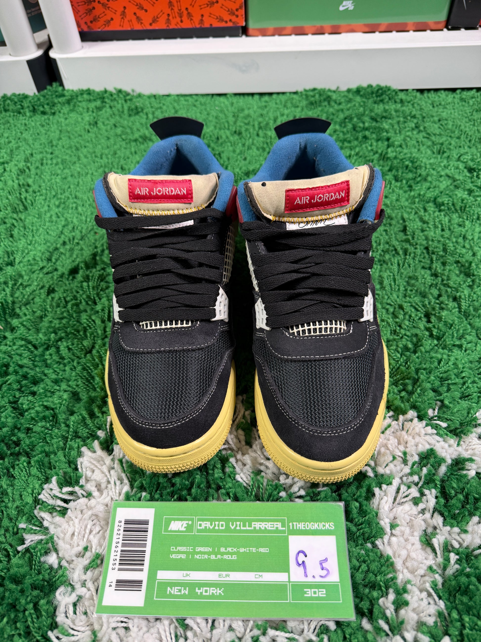 Jordan 4 Union Off Noir - Size 9.5