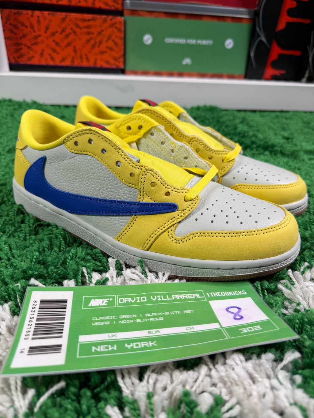 Jordan 1 Canary - Size 8