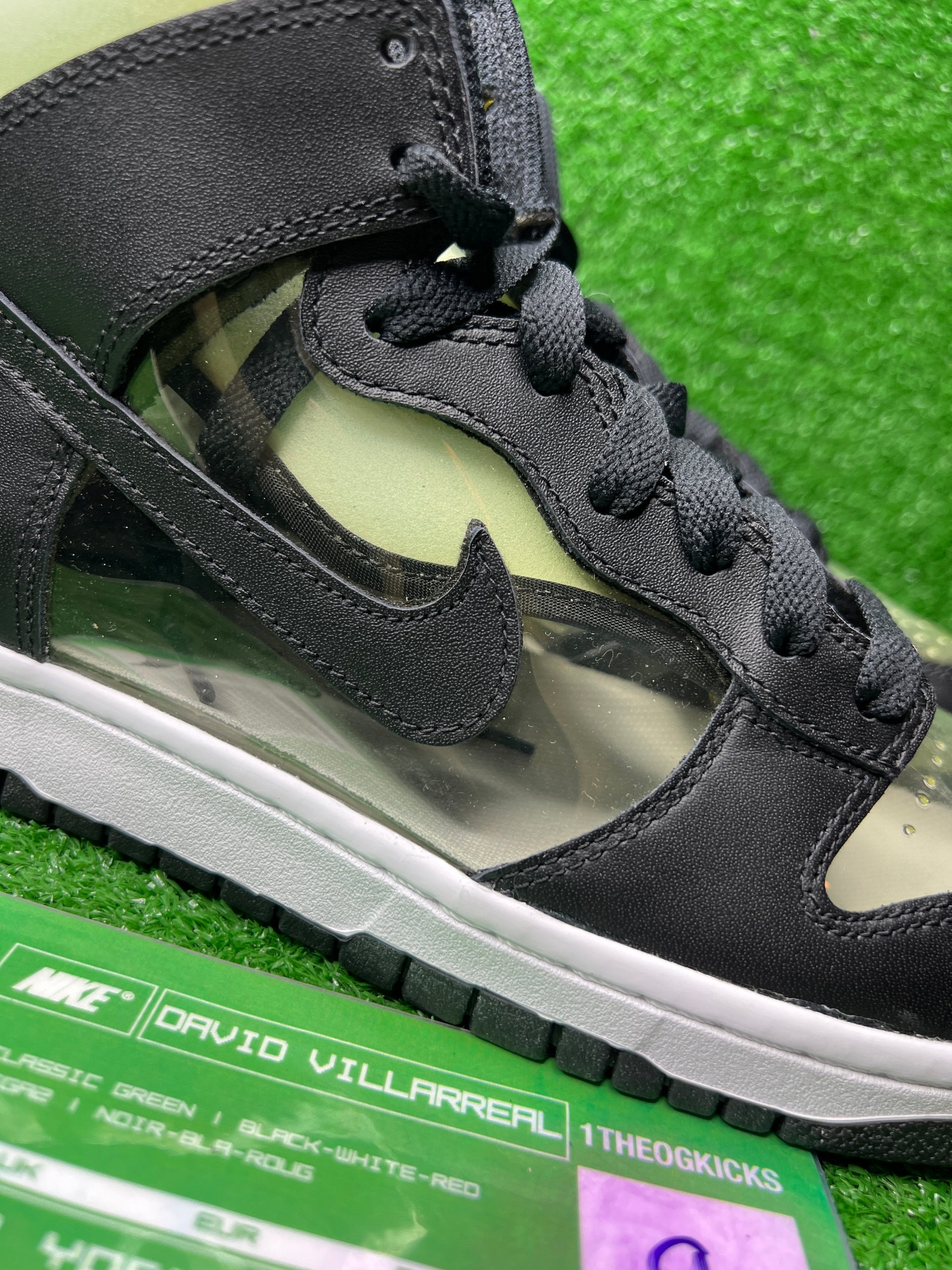 Nike Dunk High CDG Comme Des Garcons Clear - Size 9