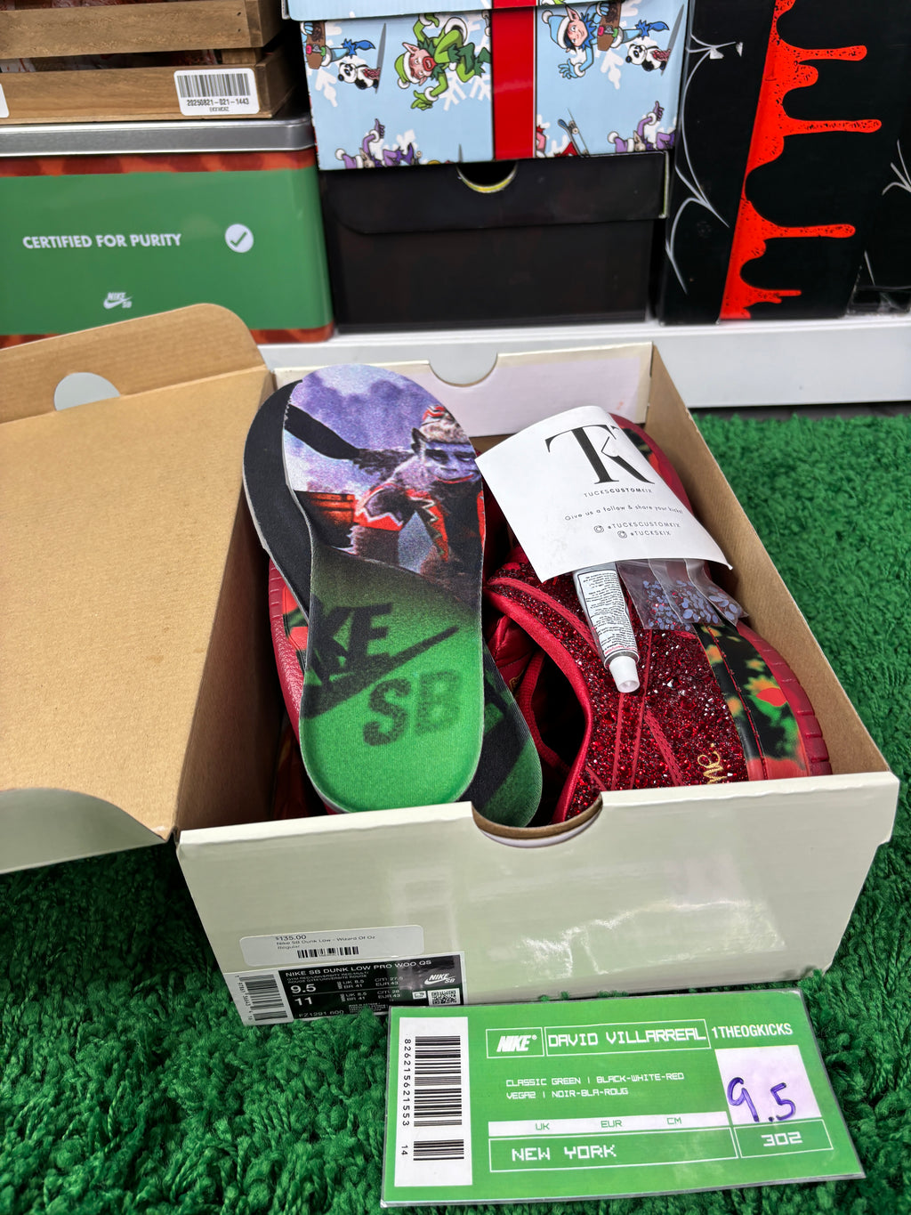 Nike Sb Wizard of Oz Dorthy Custom - Size 9.5