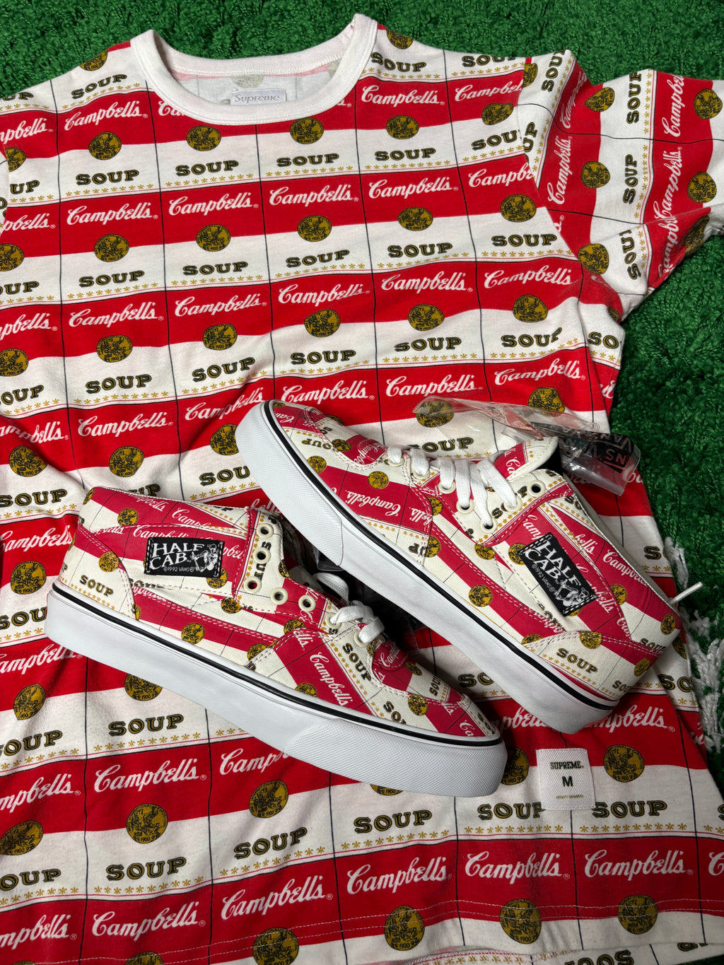 Supreme Campbell Soup Vans Sample - Size 9.5