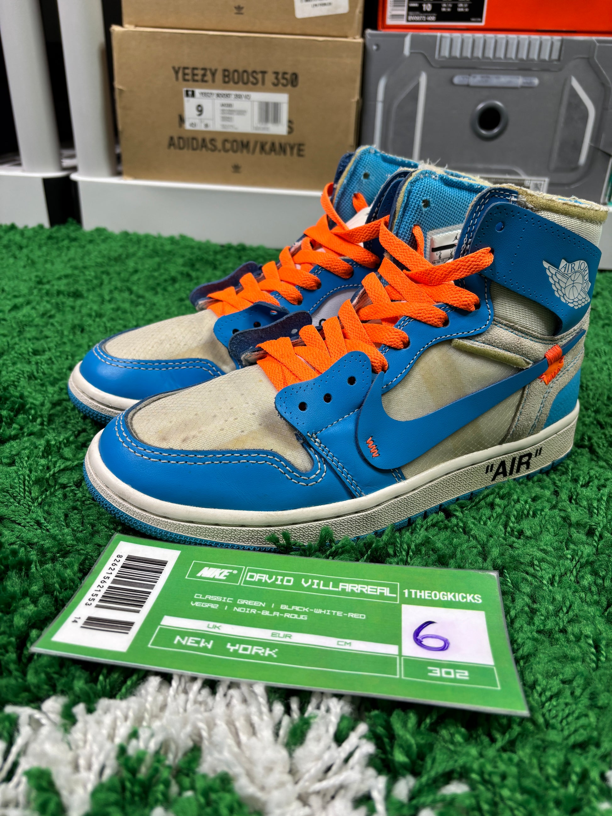Jordan 1 OFF WHITE UNC- size 6