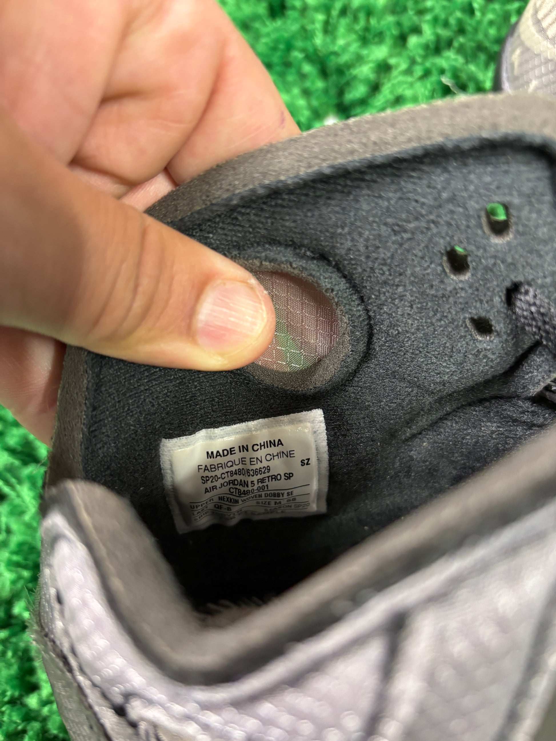 Jordan 5 Off-White Muslin SAMPLE - Size 8