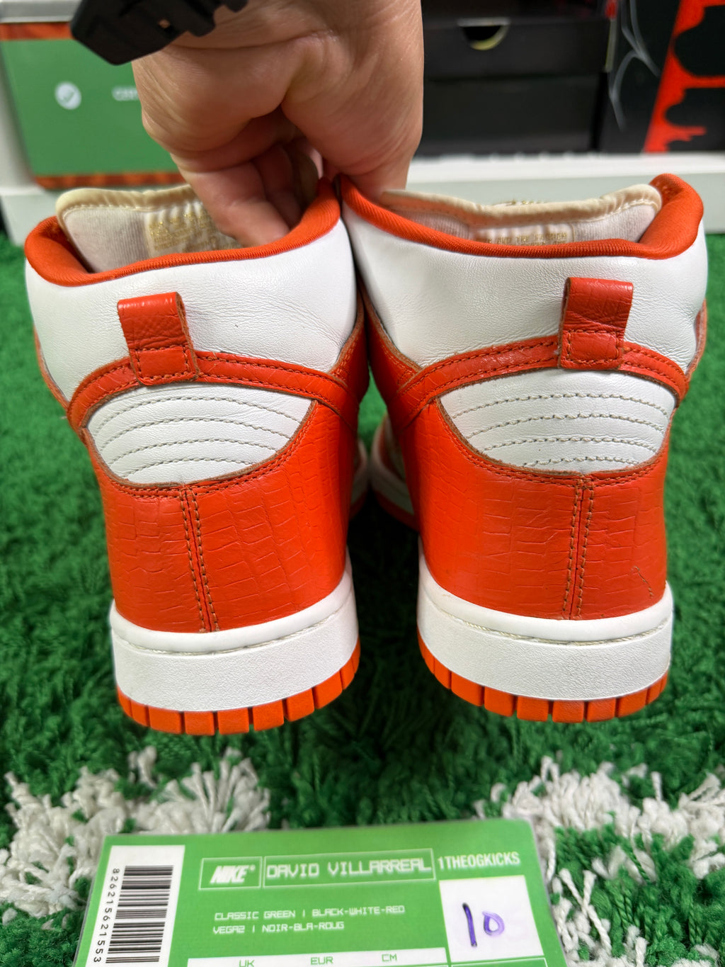 Nike Sb Orange Supreme Highs - Size 10