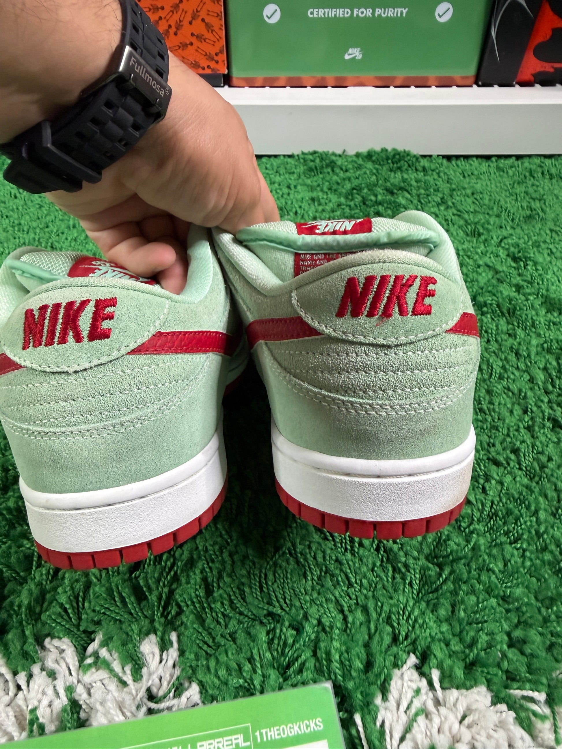 Nike Sb Green Mint Red - Size 9