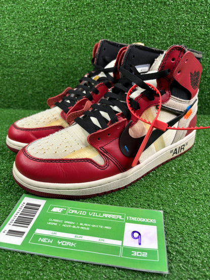 Jordan 1 OFF WHITE Chicago- size 9