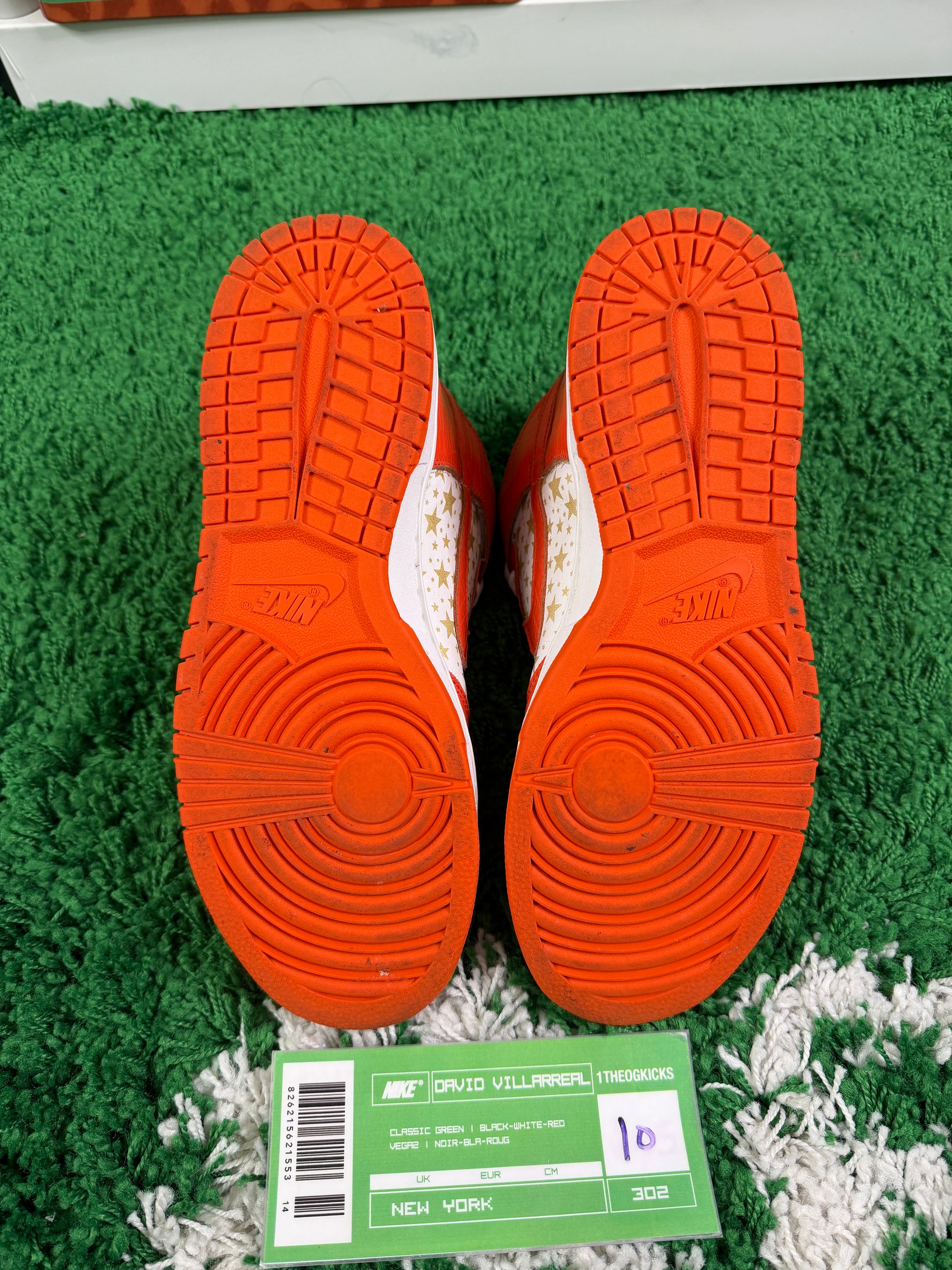 Nike Sb Orange Supreme Highs - Size 10