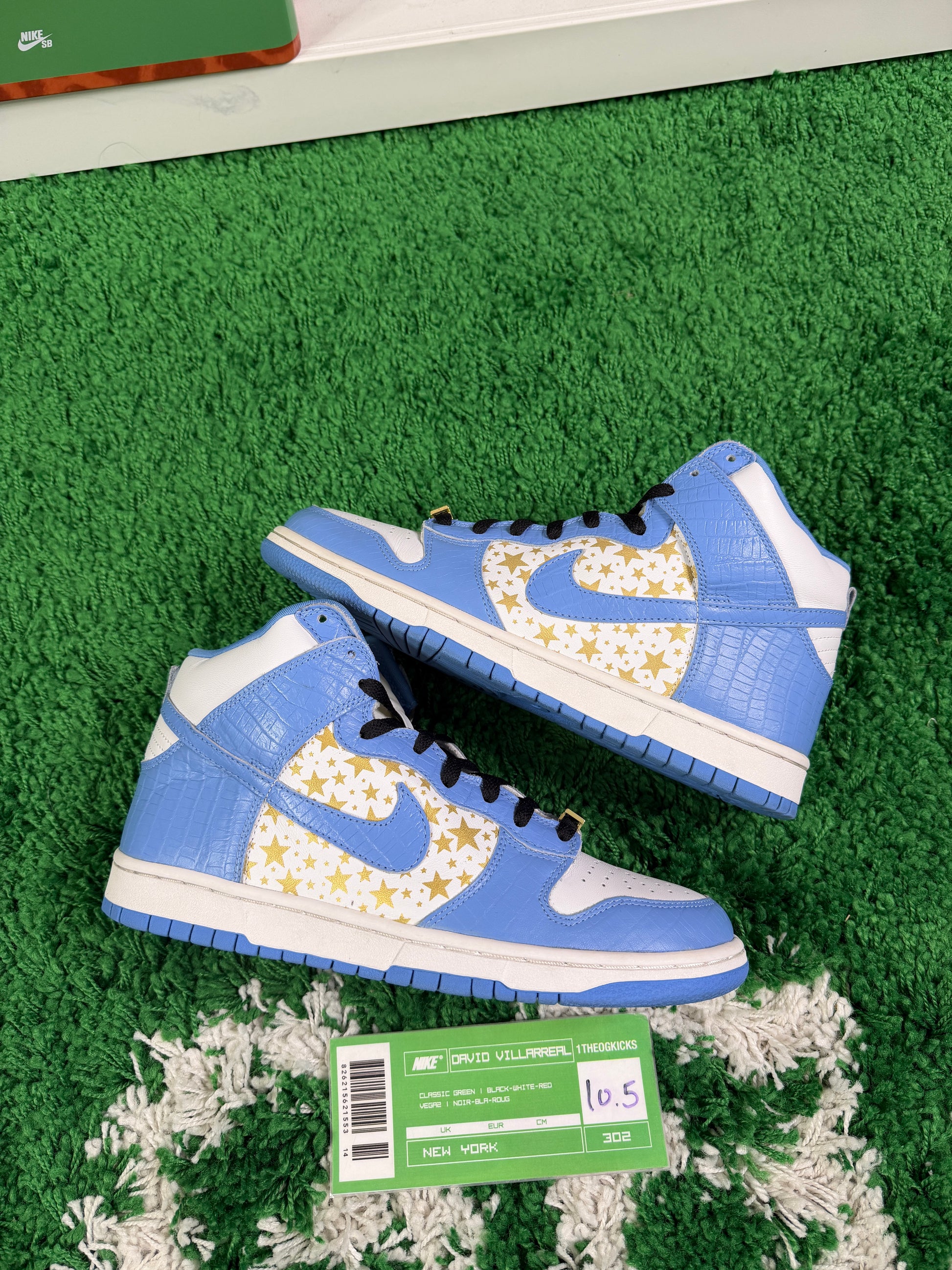 Nike Sb Blue Supreme Highs - Size 10.5