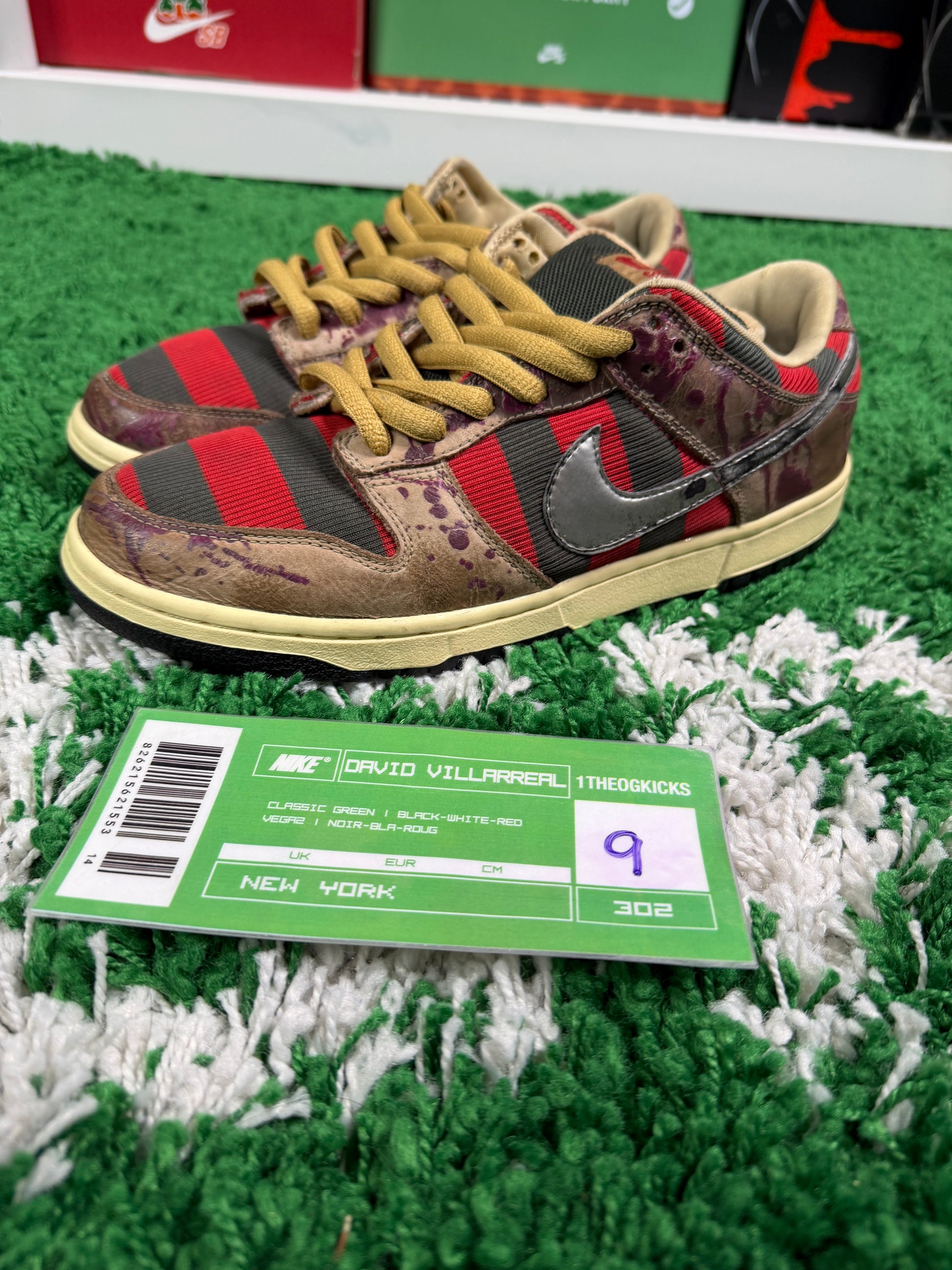 Nike Sb Freddy Krueger's - Size 9