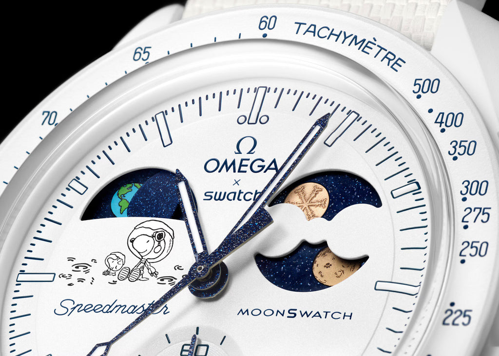 Omega x Snoopy Moon swatch - Mission to Earth phase