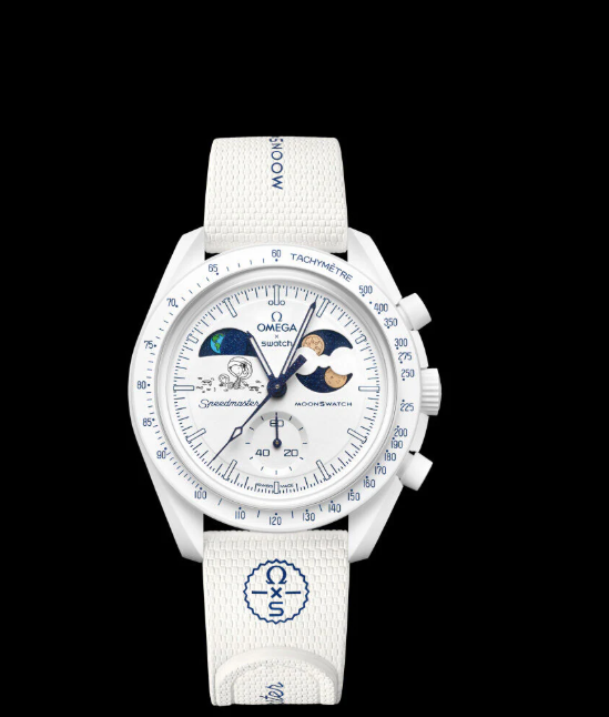 Omega x Snoopy Moon swatch - Mission to Earth phase